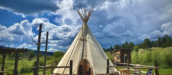 Tres Piedras Glamping Tipis for a Nature Escape near Taos