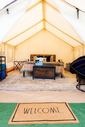 Scenic Northern Michigan Glamping Tent on a Regenerative Farm