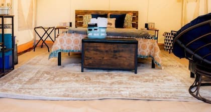 Scenic Northern Michigan Glamping Tent on a Regenerative Farm