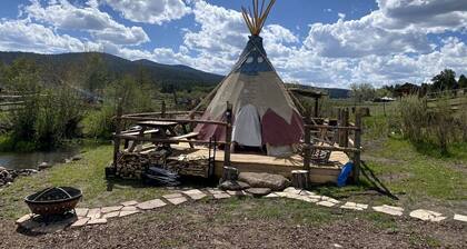 Cute Tipi in Tres Piedras for New Mexico Glamping Escapes