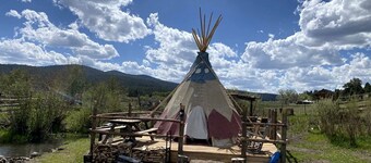 Cute Tipi in Tres Piedras for New Mexico Glamping Escapes