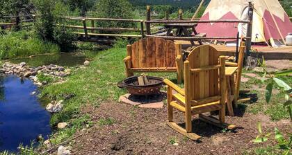 Cute Tipi in Tres Piedras for New Mexico Glamping Escapes