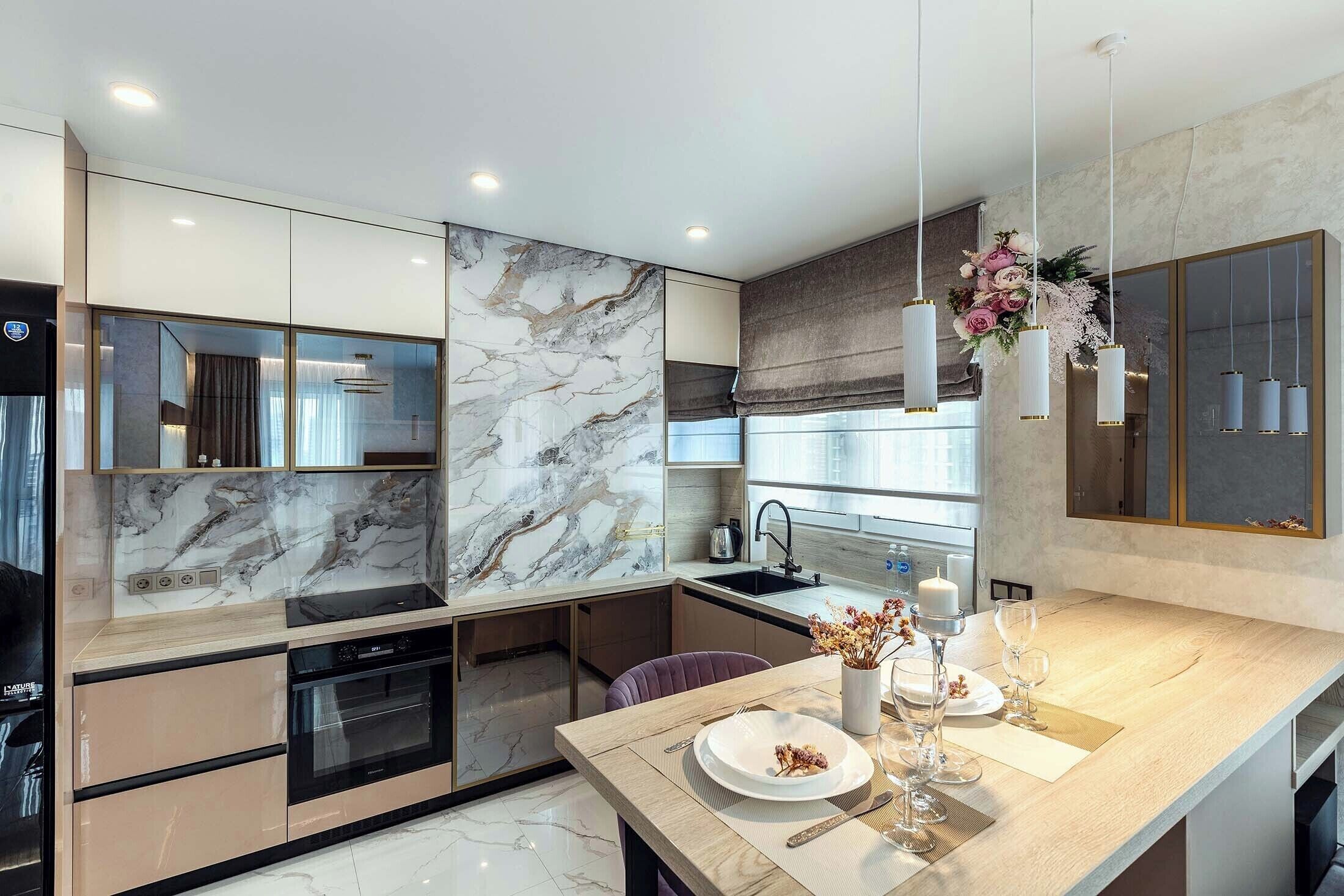 舒適公寓, 陽台, 城市景觀 | 私人廚房