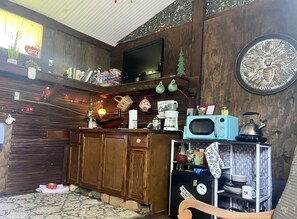 Interior - Cozy Bohemian Cottage Glamping with Rescue Animals near Starry Skies – Ararat, NC (Ararat)