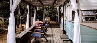 Dream Glamping at Adult-Only Vintage Camper Destination in Franklin, North Carolina