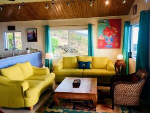 TV, DVD player, video library, stereo - Idyllic Getaway with Ocean Views in Captain Cook, Hawaii (Captain Cook)