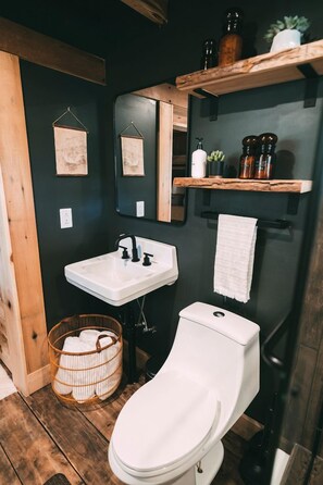 Bathroom - Magical Tennessee Tiny House with a Rooftop Deck (Maryville)