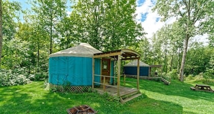 Fabulous Upstate New York Glamping Yurt on a Farm