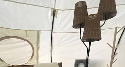 Blissful Bell Tent Oasis near Pymatuning Lake in Pennsylvania