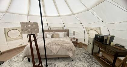 Blissful Bell Tent Oasis near Pymatuning Lake in Pennsylvania