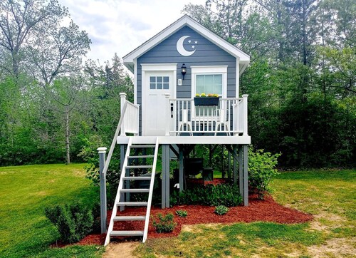 Beautiful Treehouse Under The Stars Near Wolverine, Michigan