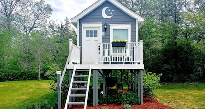 Beautiful Treehouse Under The Stars Near Wolverine, Michigan