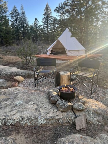 Private Bell Tent with Amazing Stargazing in Colorado