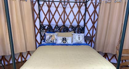 Beautiful Upstate New York Luxury Camping Yurt on a Farm