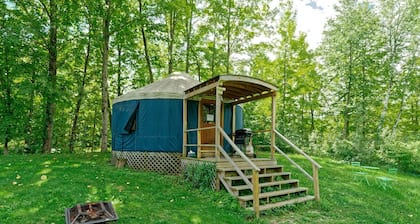 Beautiful Upstate New York Luxury Camping Yurt on a Farm