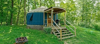 Beautiful Upstate New York Luxury Camping Yurt on a Farm