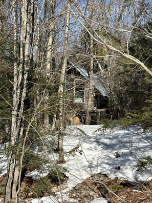 Exterior - Into the Woods: Discover Our Charming Rustic Treehouse in Dorchester, NH (Dorchester)