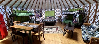 Colorful Upstate New York Yurt Rental on a Farm