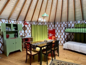1 bedroom, WiFi, bed sheets - Colorful Upstate New York Yurt Rental on a Farm (Granville)
