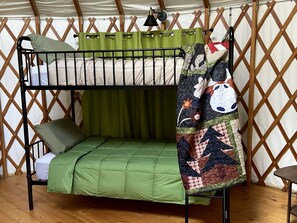 1 bedroom, WiFi, bed sheets - Colorful Upstate New York Yurt Rental on a Farm (Granville)