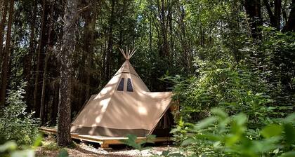 Enchanting Nordic Tipi for a Montana Glamping Getaway
