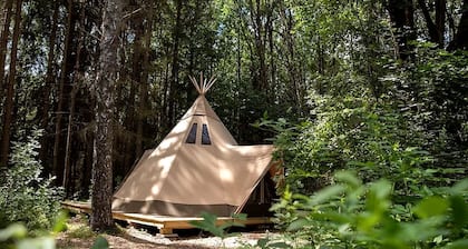 Enchanting Nordic Tipi for a Montana Glamping Getaway