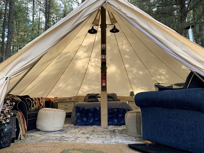 Bell Tent for Four for Dreamy Glamping Escapes in Colorado