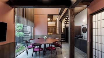 Traditional House, 3 Bedrooms, Kitchen, Garden View | Living area | 55-inch flat-screen TV with cable channels, heated floors