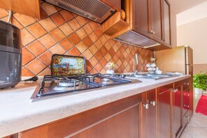 Fridge, oven, stovetop, coffee/tea maker - Apartment 'La Casa Dei Limoni' with Mountain View and Private Terrace (Gaggi)