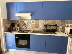 Microwave, oven, stovetop, paper towels