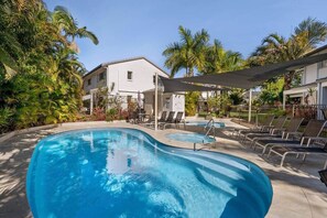 A heated pool