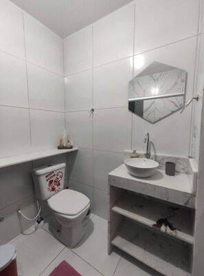 Shower, toilet paper