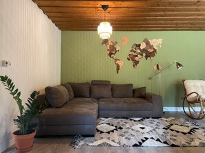 Televisie en een open haard