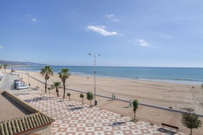 En la playa 
