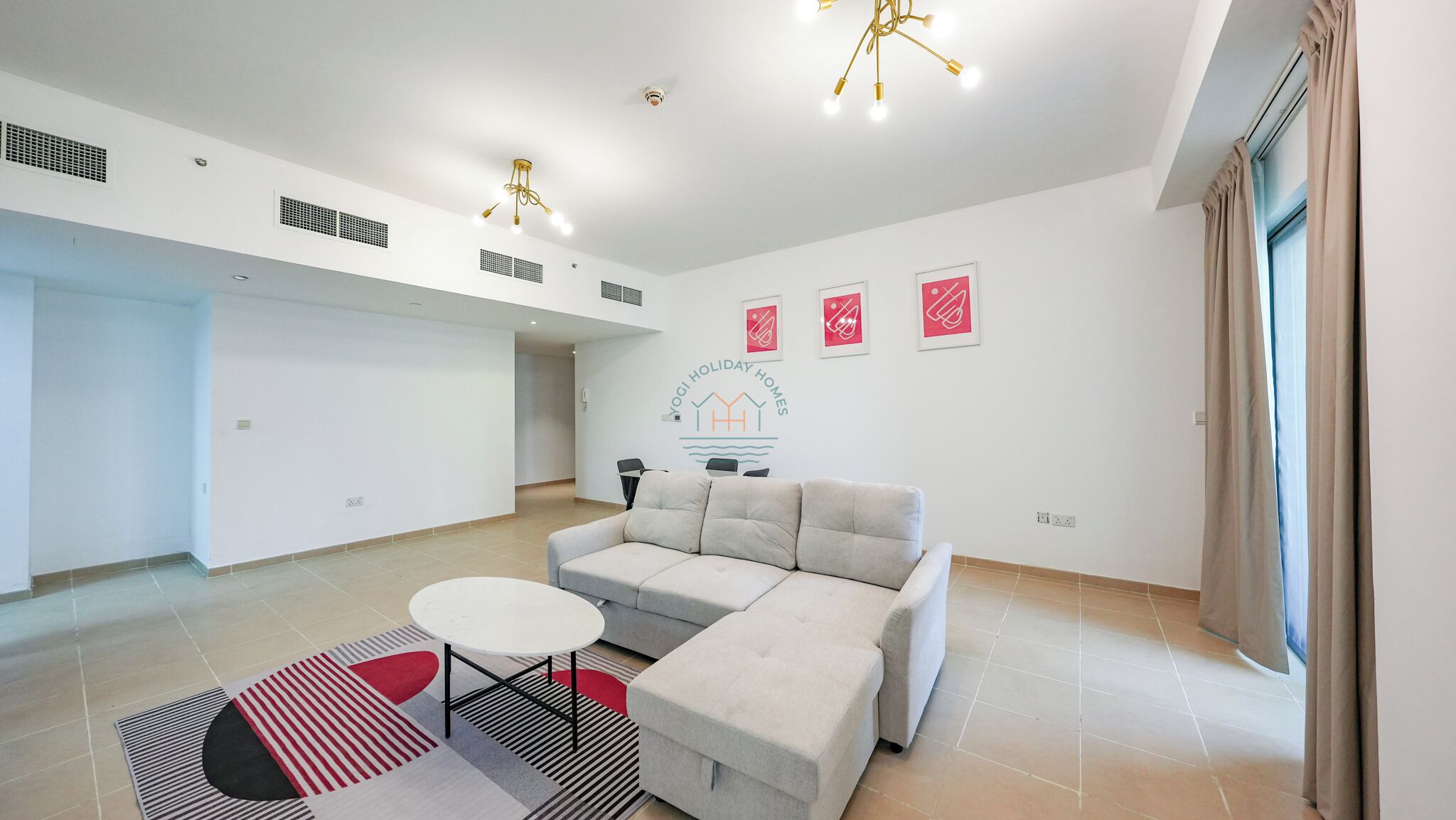 Premium Apartment, 1 Bedroom, Marina View | Living area