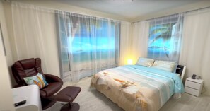 2 bedrooms, iron/ironing board, travel crib, free WiFi