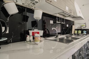 Leilighet, byutsikt | Eget kjøkken