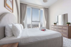 1 slaapkamer, een strijkplank/strijkijzer, wifi, beddengoed