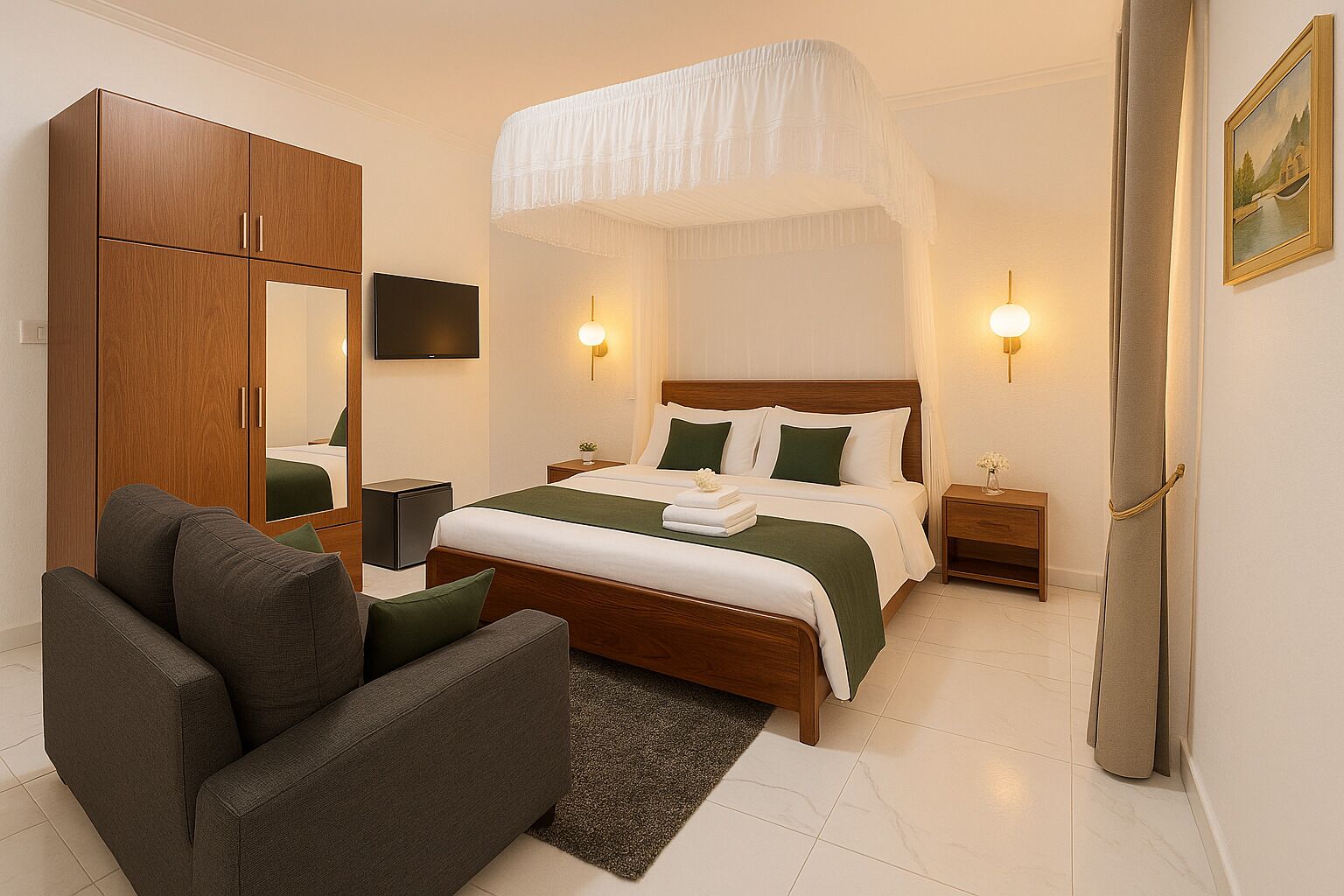 Luxury Studio Suite, 1 King Bed | Free WiFi