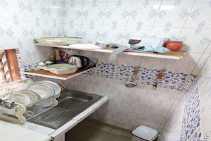 Towels, soap, toilet paper