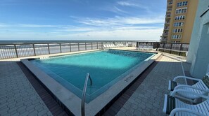 A heated pool