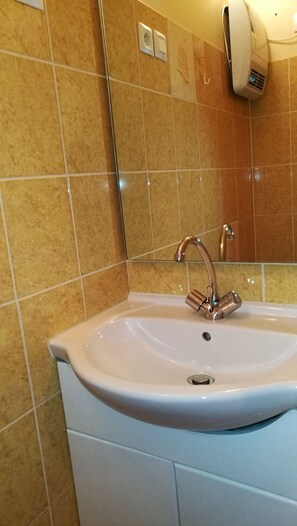 Shower, hair dryer