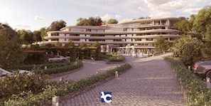 Fassade der Unterkunft
