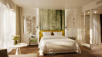 In-room safe, desk, laptop workspace, blackout curtains