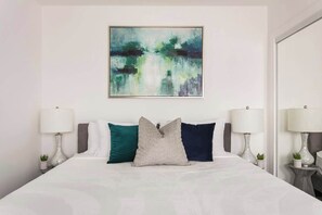 4 dormitorios, tabla de planchar con plancha, wifi y ropa de cama