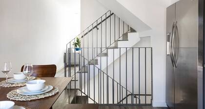 Enjoy Stylish 4BR Townhouse, Sleeps 9 with Wi-Fi