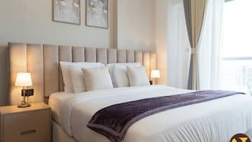 Luxury Apartment, Balcony, City View | In-room safe, individually decorated, individually furnished