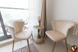 Luxury Apartment, Balcony, City View | Iron/ironing board, cots/infant beds, free WiFi, bed sheets