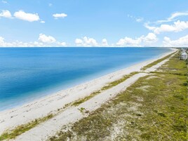 Beach nearby, white sand