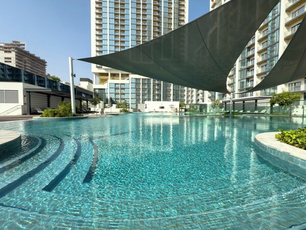 Indoor pool, outdoor pool